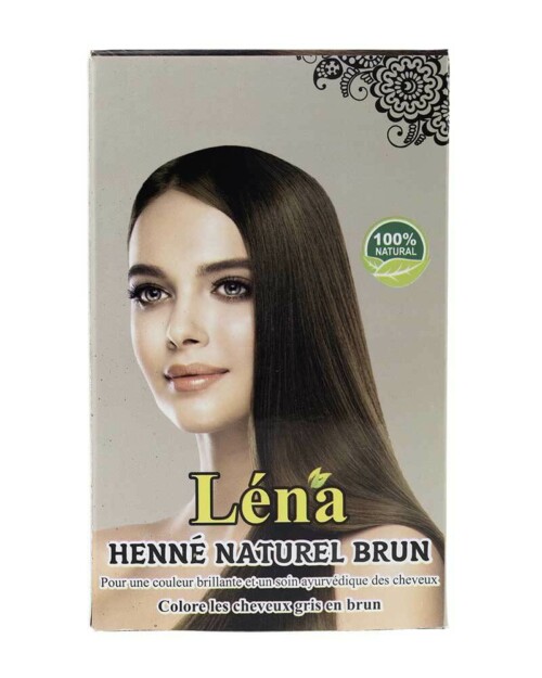 Henné naturel brun - Hennax - Henne coloration soin cheveux