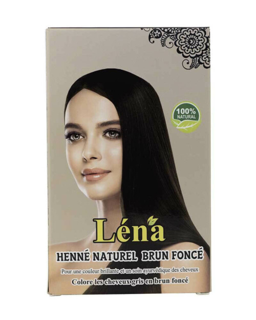 Henné naturel brun foncé - Hennax - Henne coloration soin cheveux